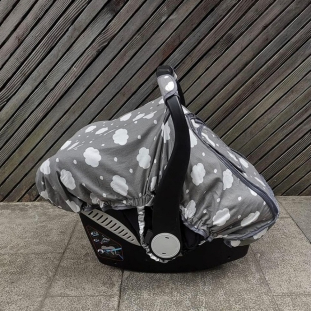Car Seat Carrier Cover Canopy Double Layer Grey‎ Cloud DODO NICI